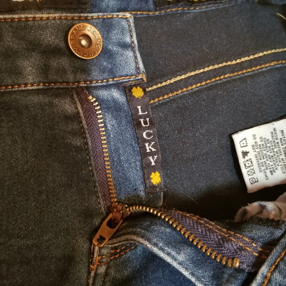 **CLEARANCE** Lucky Brand Girl's Jeans 10 Dark Blue Skinny Jeggings Pockets